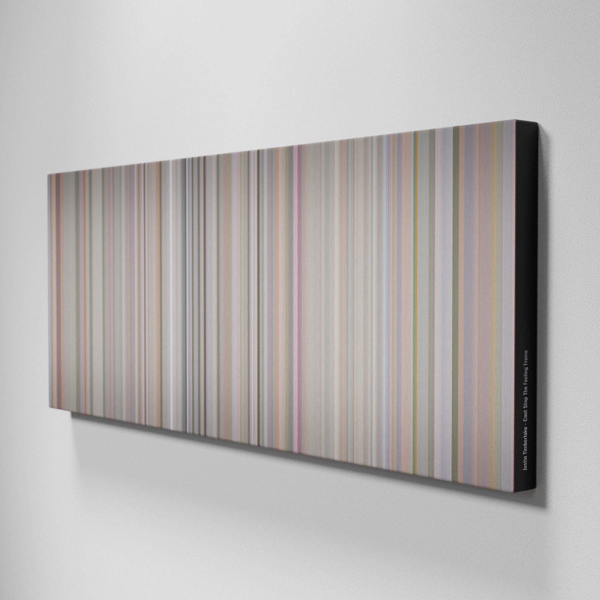 Side view of Buff's of Justin-Timberlake-Cant-Stop-The-Feeling Frome on the wall