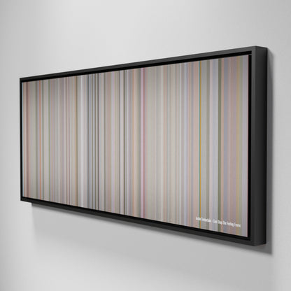 Side view of Framed Buff's of Justin-Timberlake-Cant-Stop-The-Feeling Frome on the wall