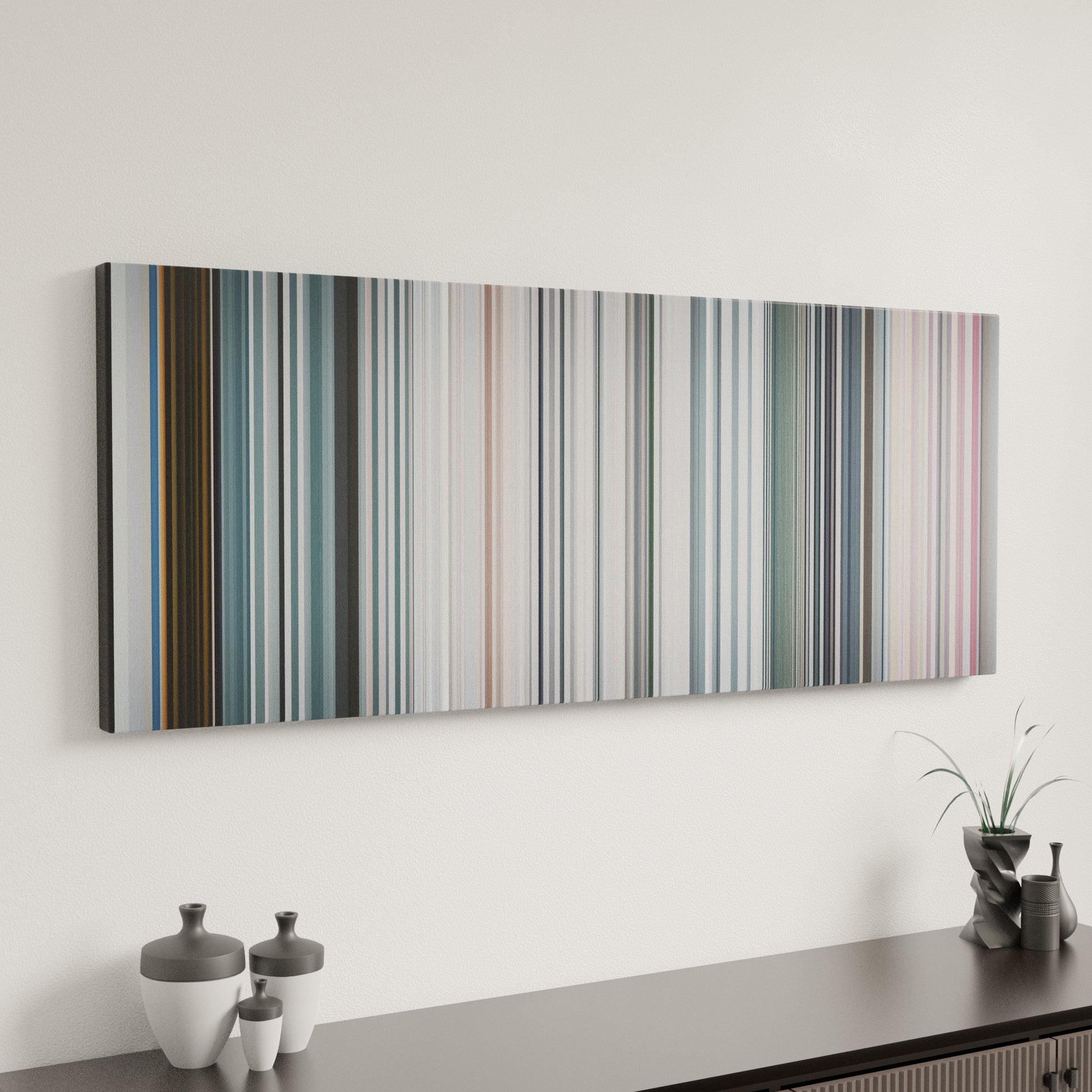 Minimal interior design with Lady-Gaga-Bad-Romance Frome on the wall