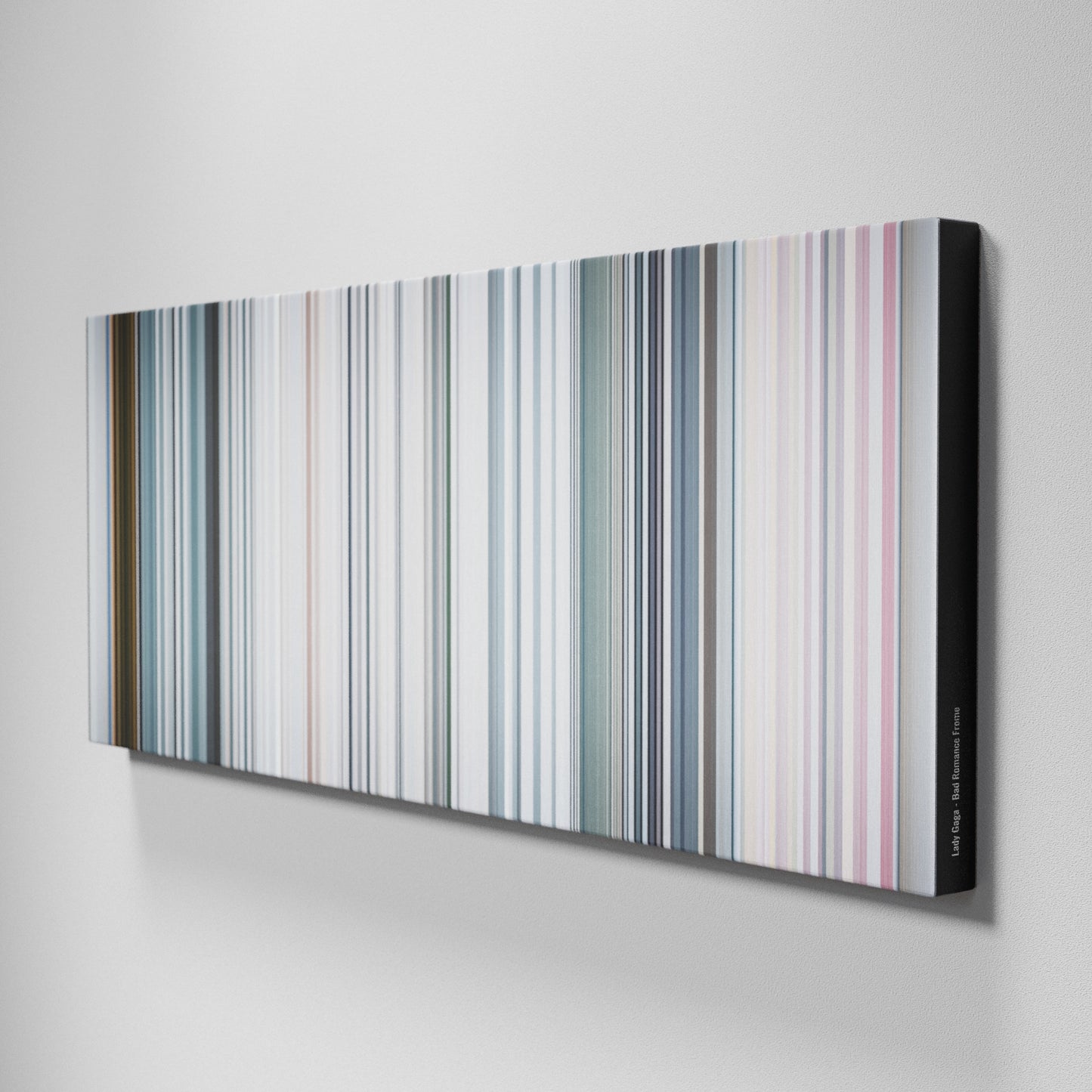 Side view of Buff's of Lady-Gaga-Bad-Romance Frome on the wall