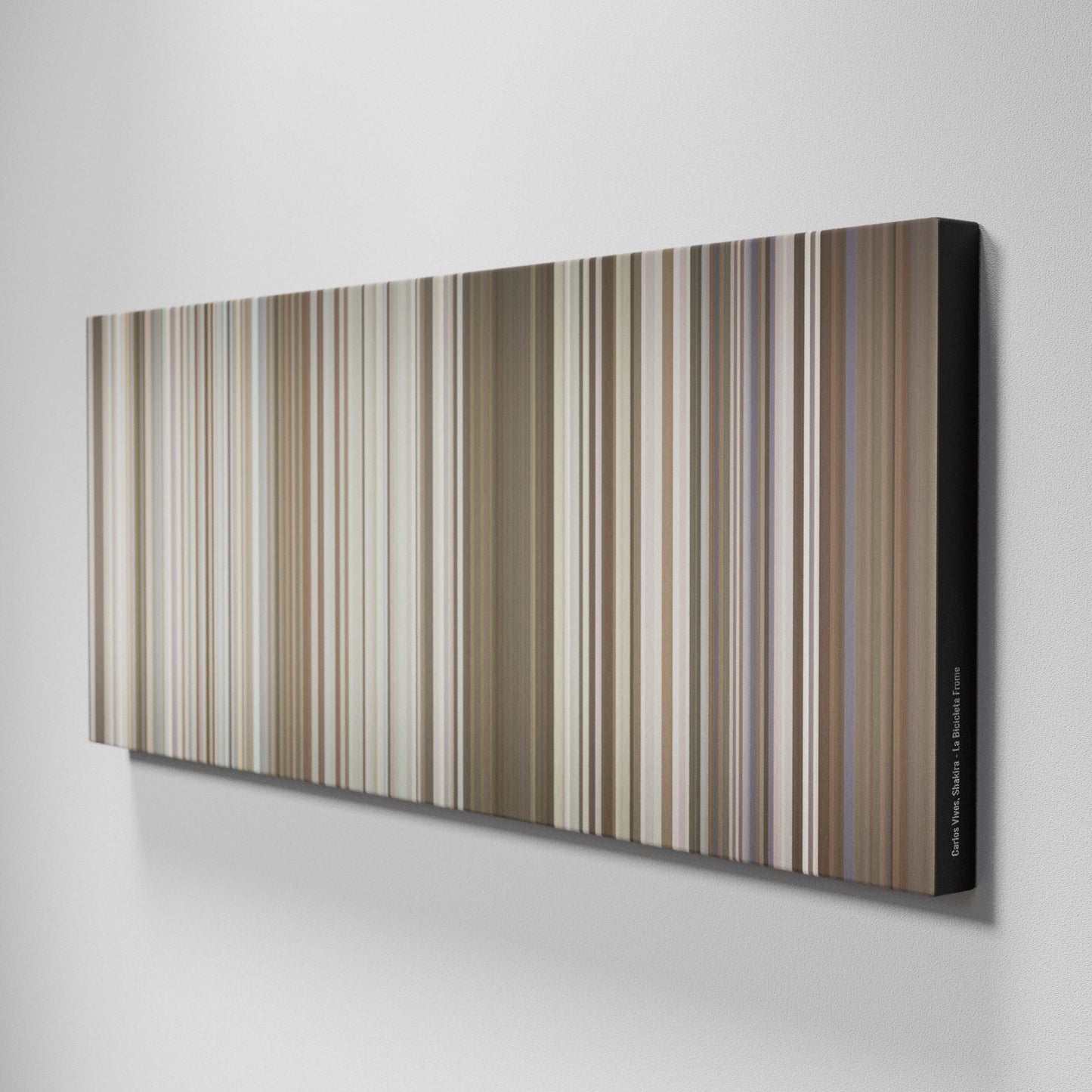 Side view of Buff's of Carlos-Vives-Shakira-La-Bicicleta Frome on the wall