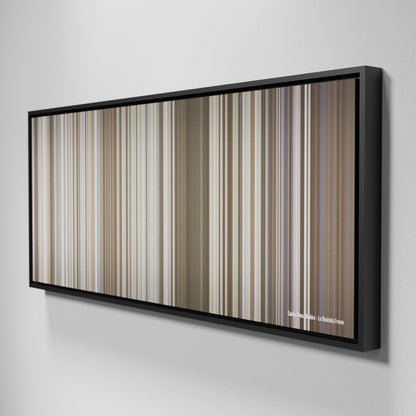 Side view of Framed Buff's of Carlos-Vives-Shakira-La-Bicicleta Frome on the wall