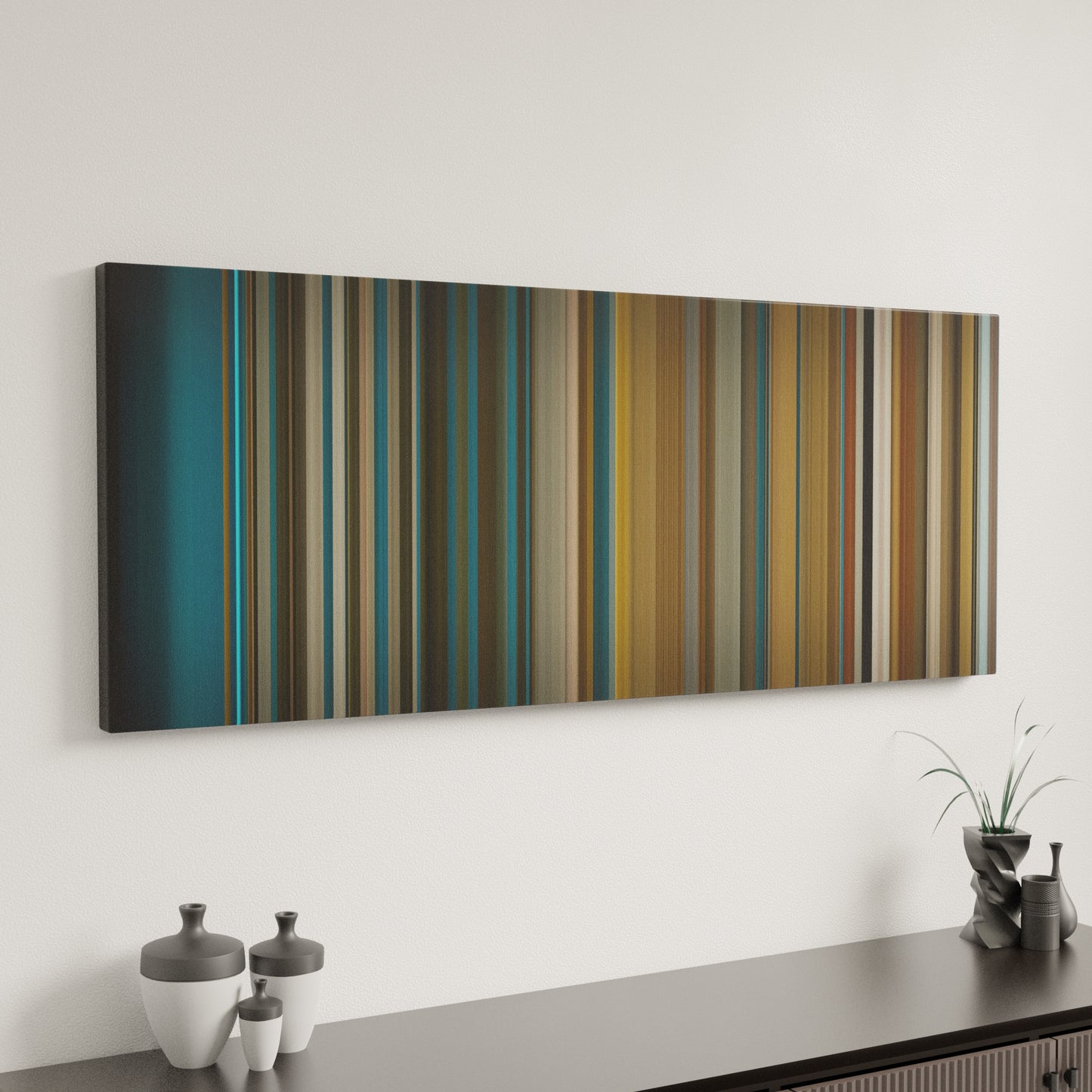 Minimal interior design with Bruno-Mars-24K-Magic Frome on the wall