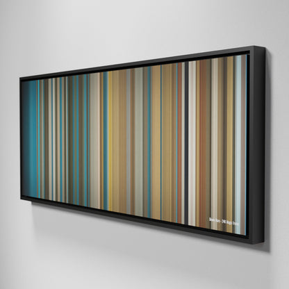 Side view of Framed Buff's of Bruno-Mars-24K-Magic Frome on the wall