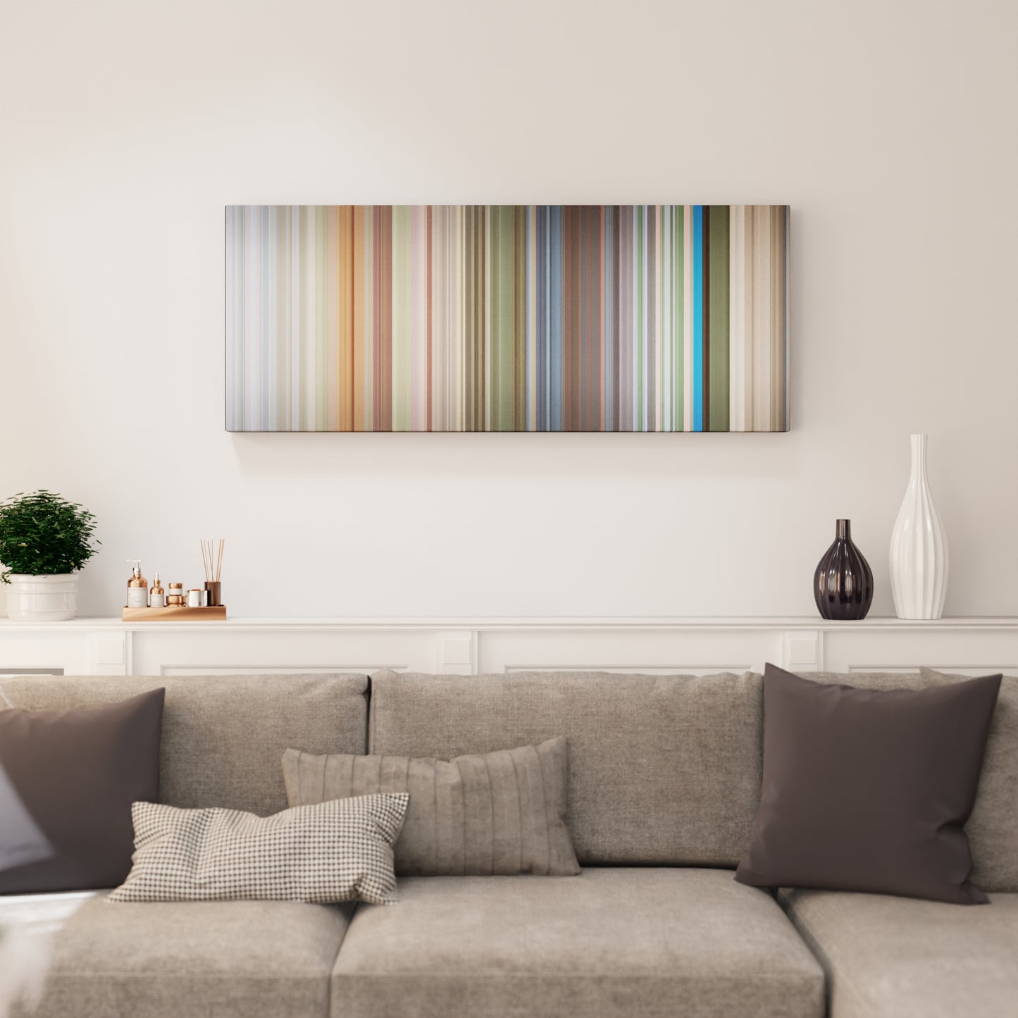 Living room interior with PSY-Gentleman Frome on the wall