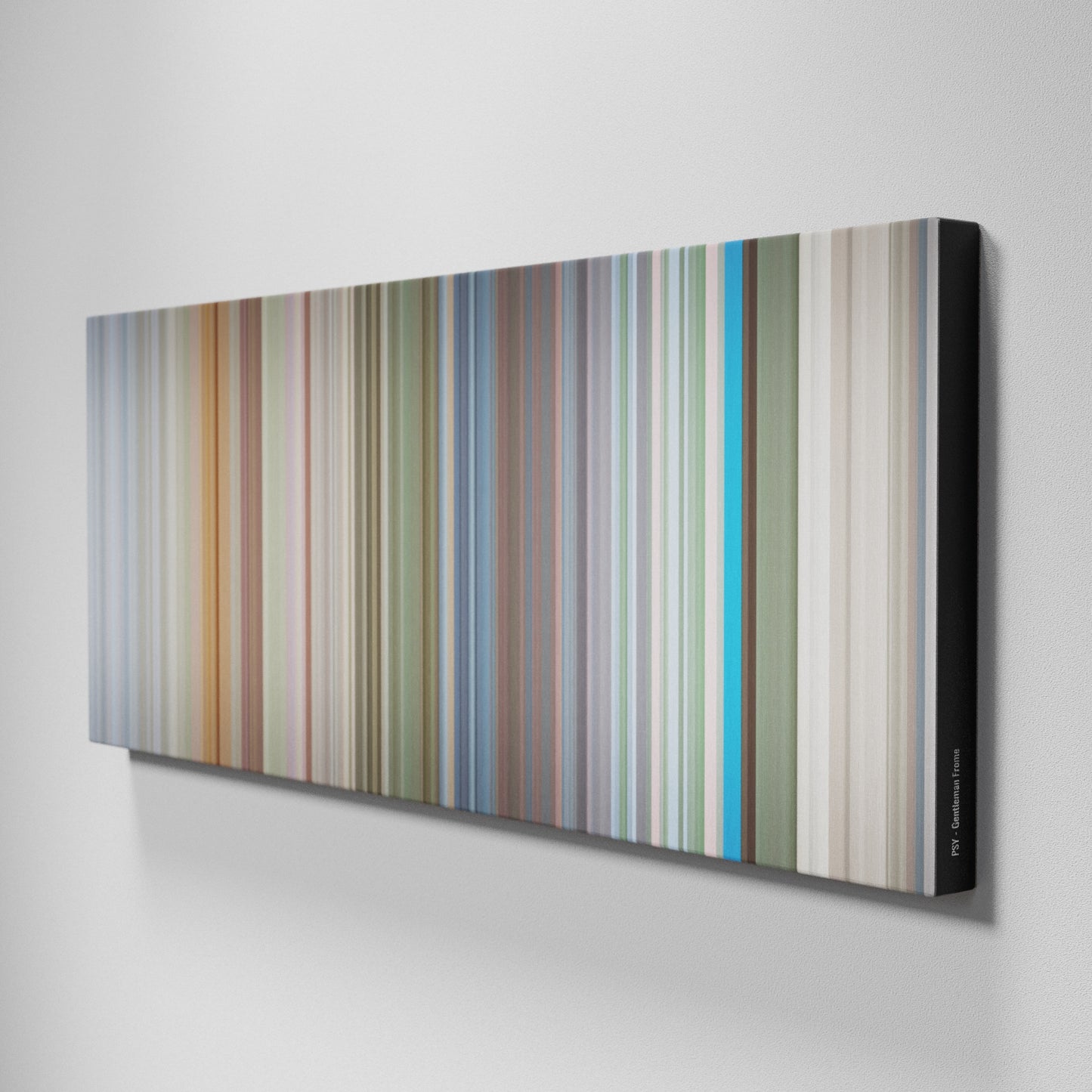 Side view of Buff's of PSY-Gentleman Frome on the wall