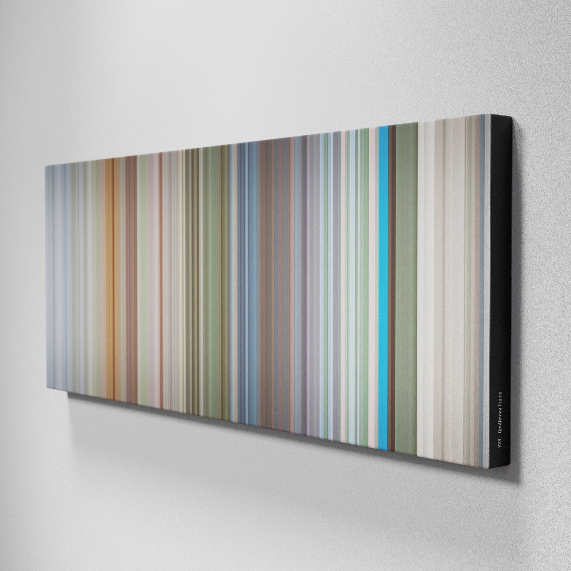 Side view of Buff's of PSY-Gentleman Frome on the wall