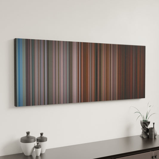 Minimal interior design with Los-Angeles-Azules-Nunca-Es-Suficiente Frome on the wall