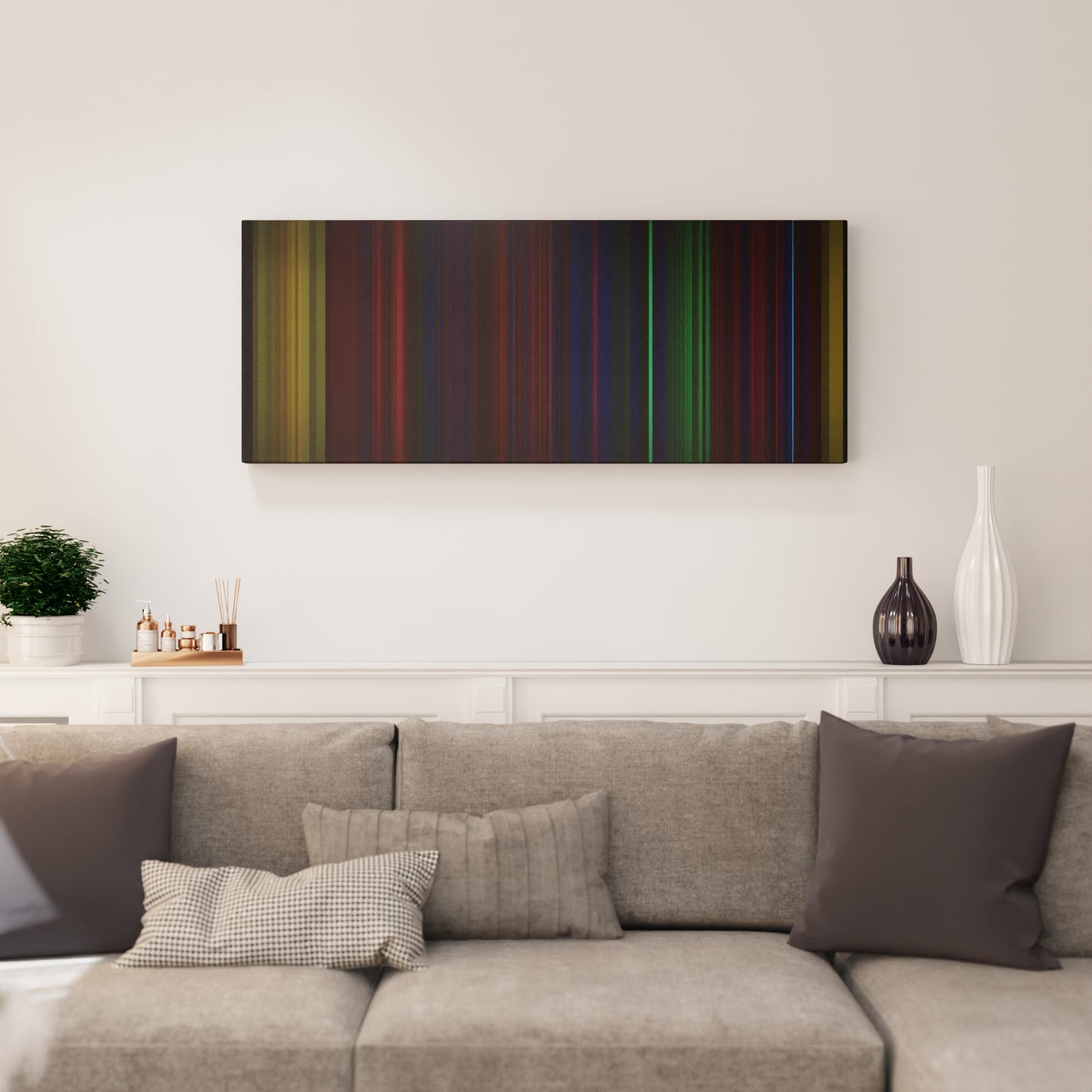 Living room interior with Mike-Posner-I-Took-A-Pill-In-Ibiza Frome on the wall