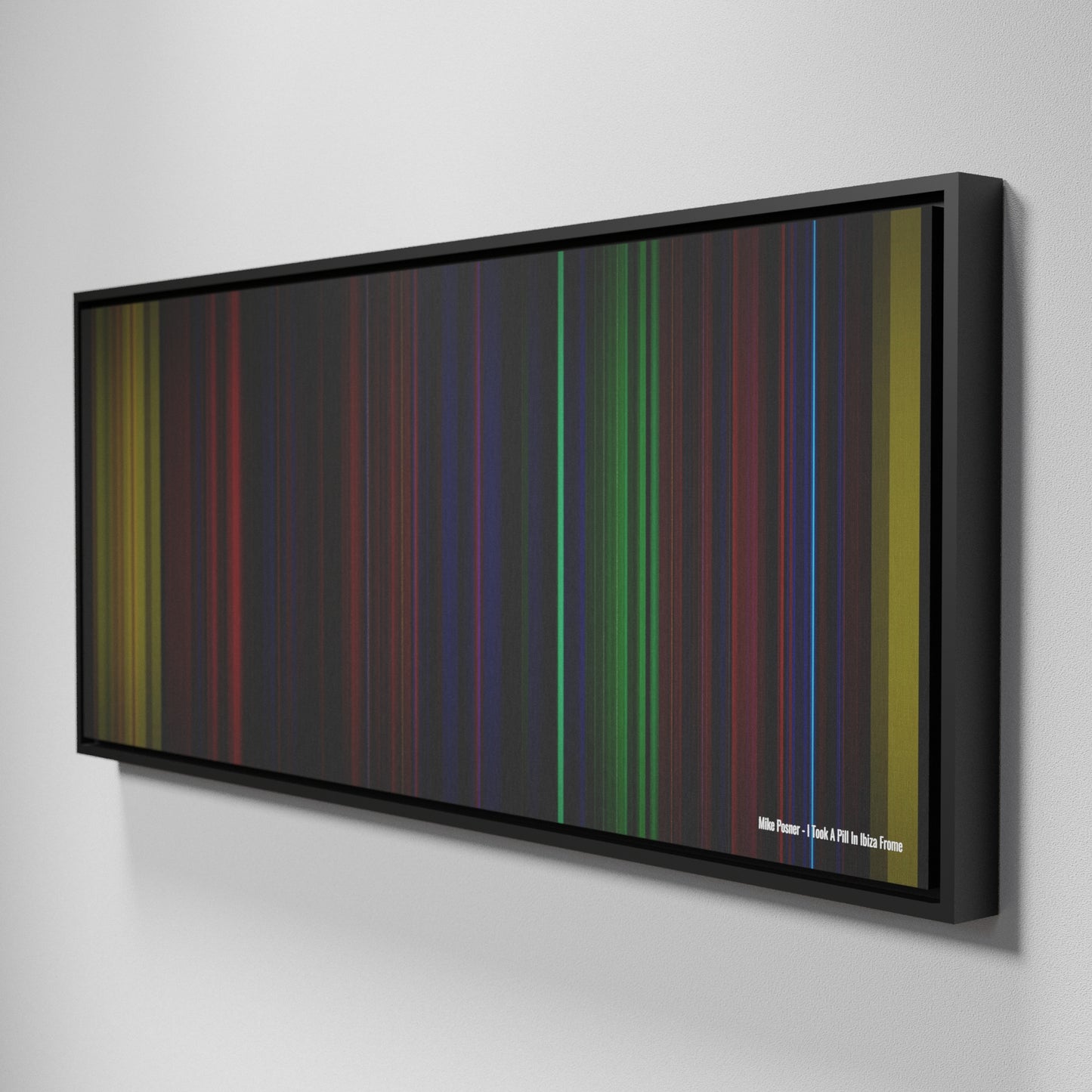 Side view of Framed Buff's of Mike-Posner-I-Took-A-Pill-In-Ibiza Frome on the wall