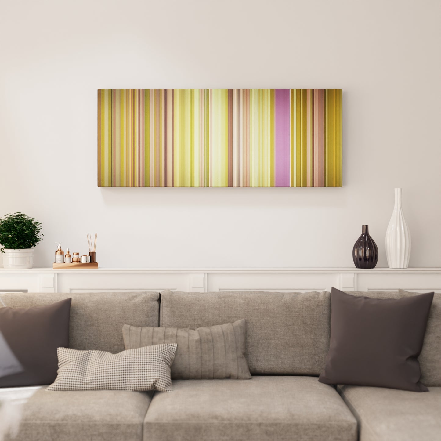 Living room interior with Carly-Rae-Jepsen-Call-Me-Maybe Frome on the wall