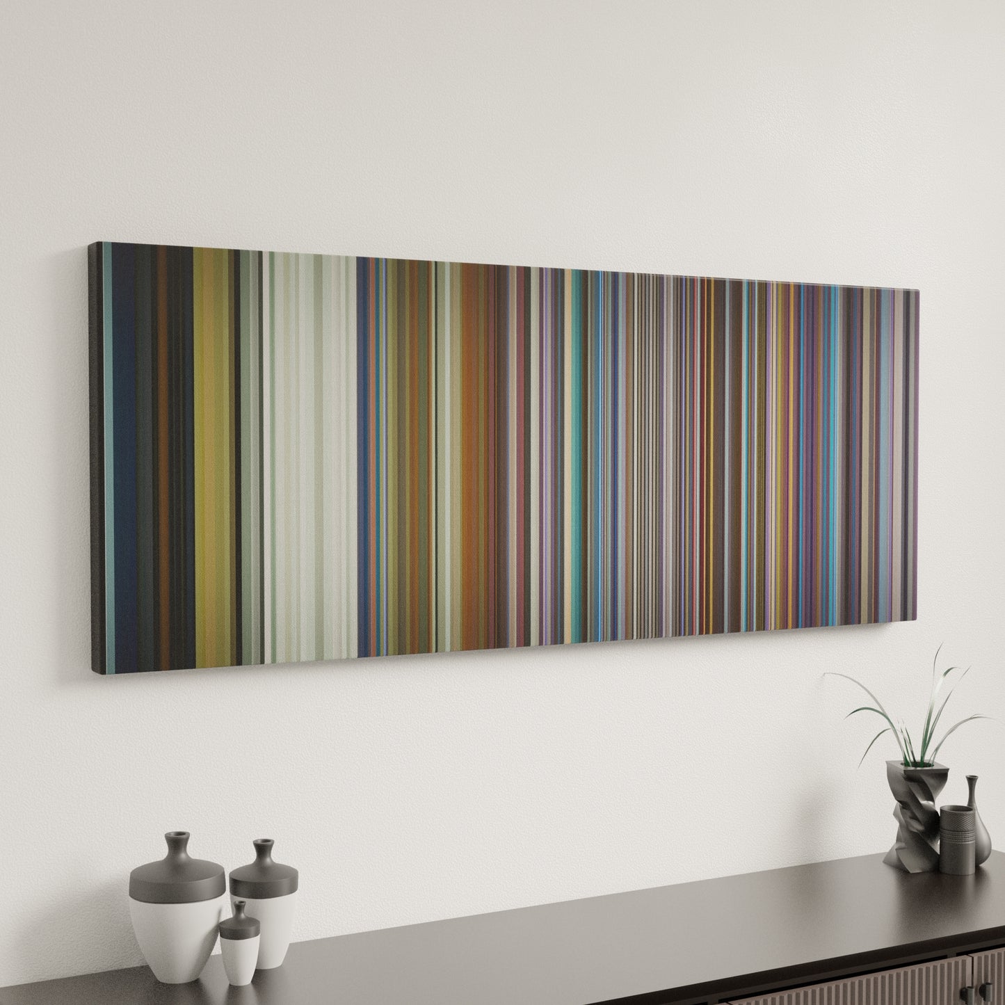 Minimal interior design with Wisin-Escapate-Conmigo Frome on the wall