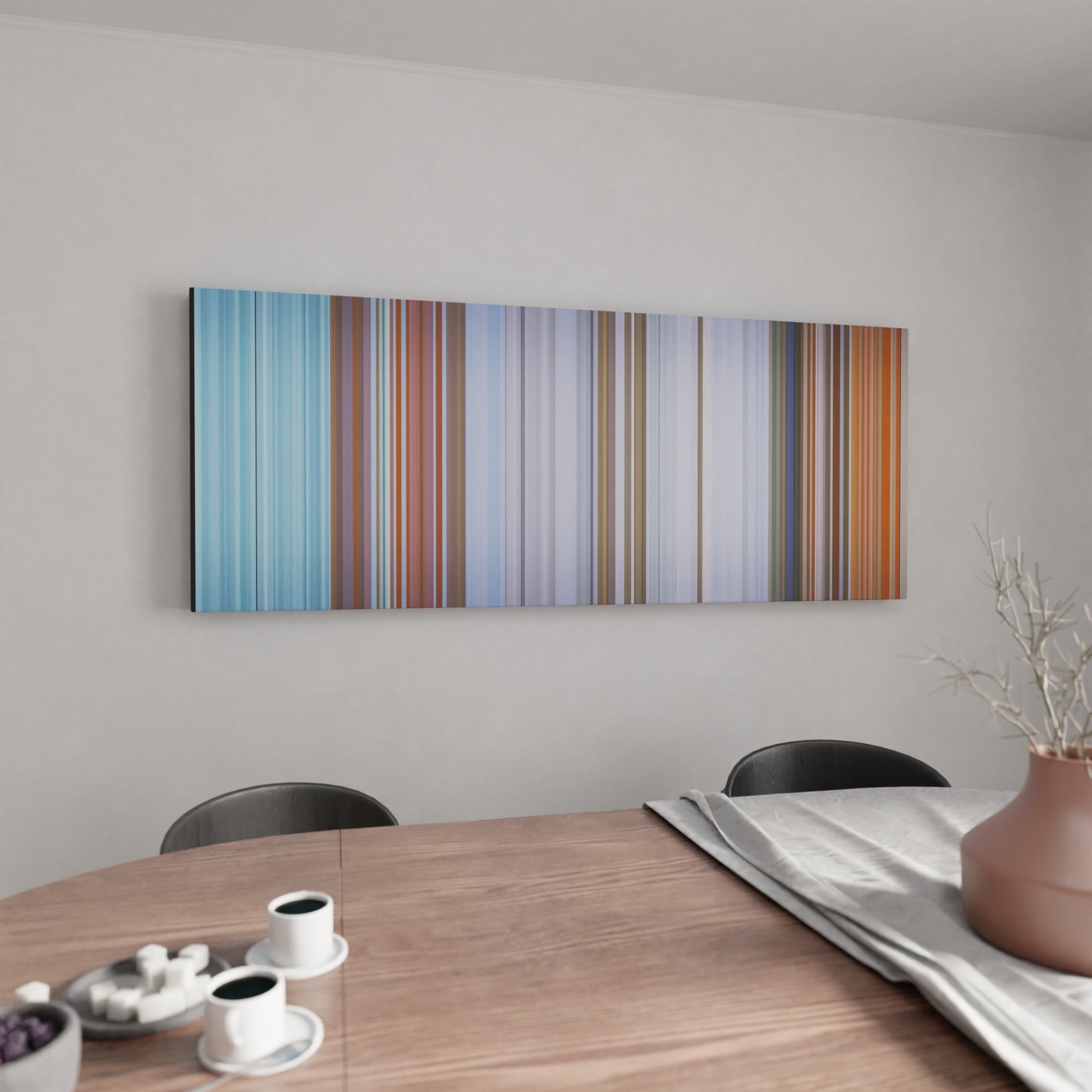 Kitchen with a-ha-Take-On-Me Frome on the wall