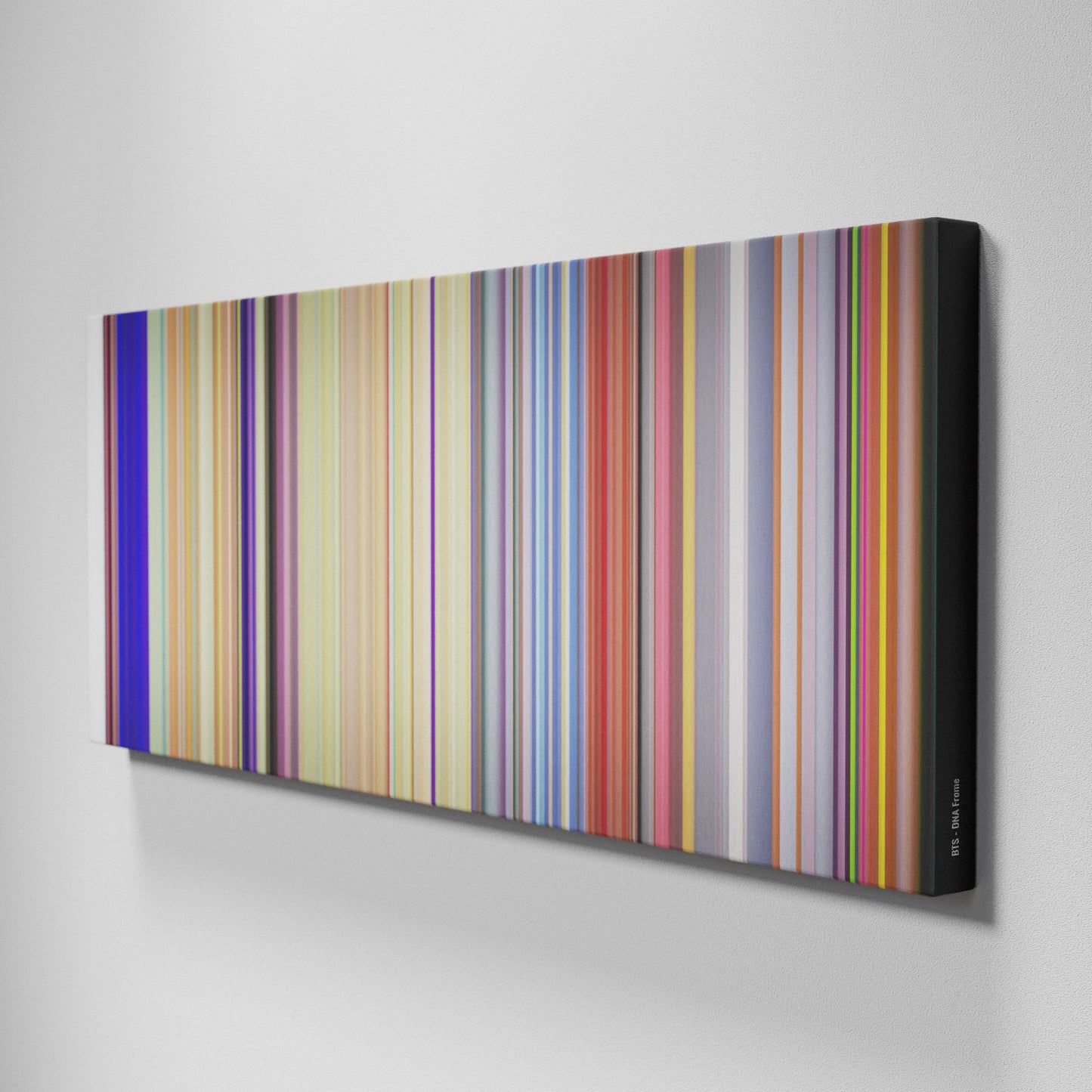 Side view of Buff's of BTS-DNA Frome on the wall