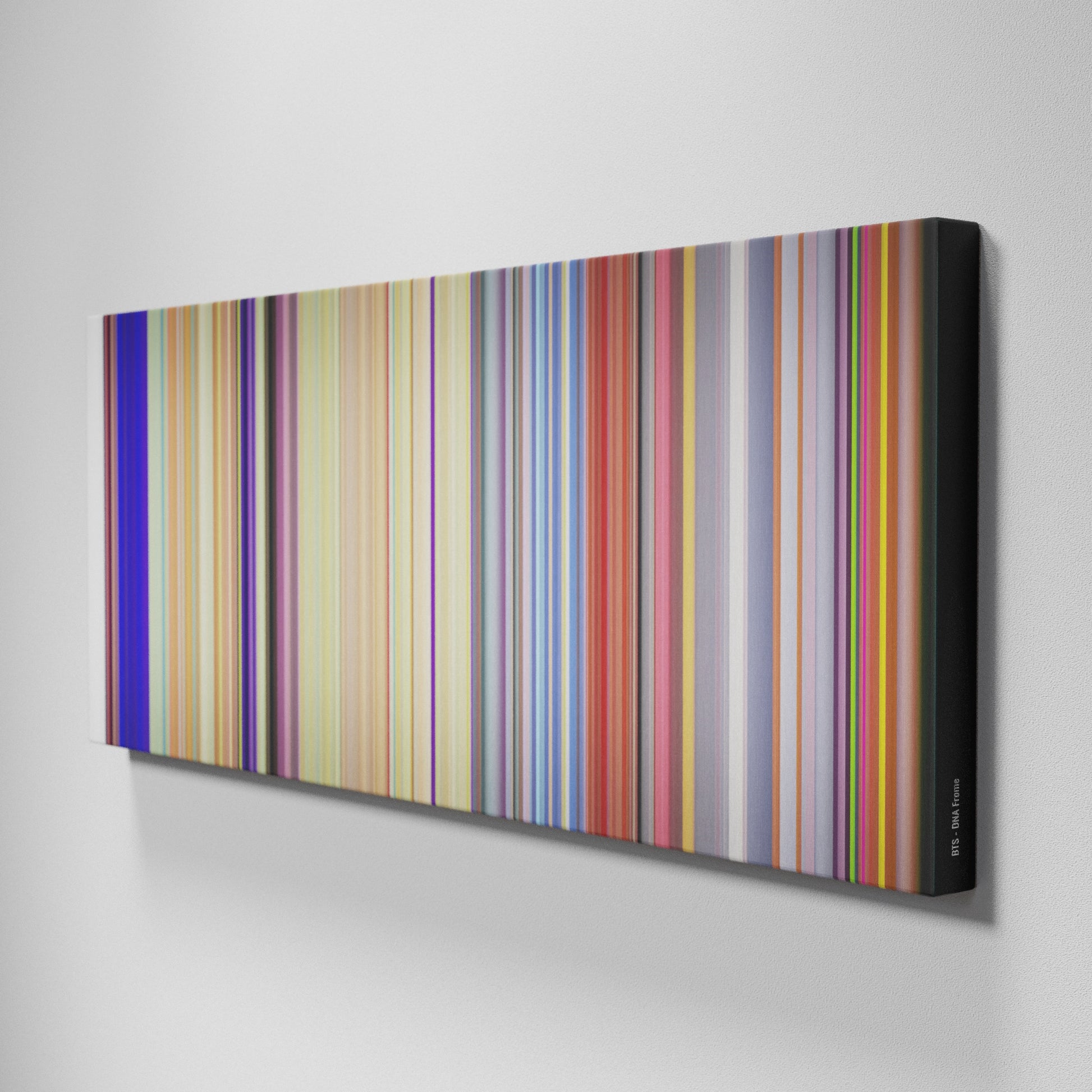 Side view of Buff's of BTS-DNA Frome on the wall