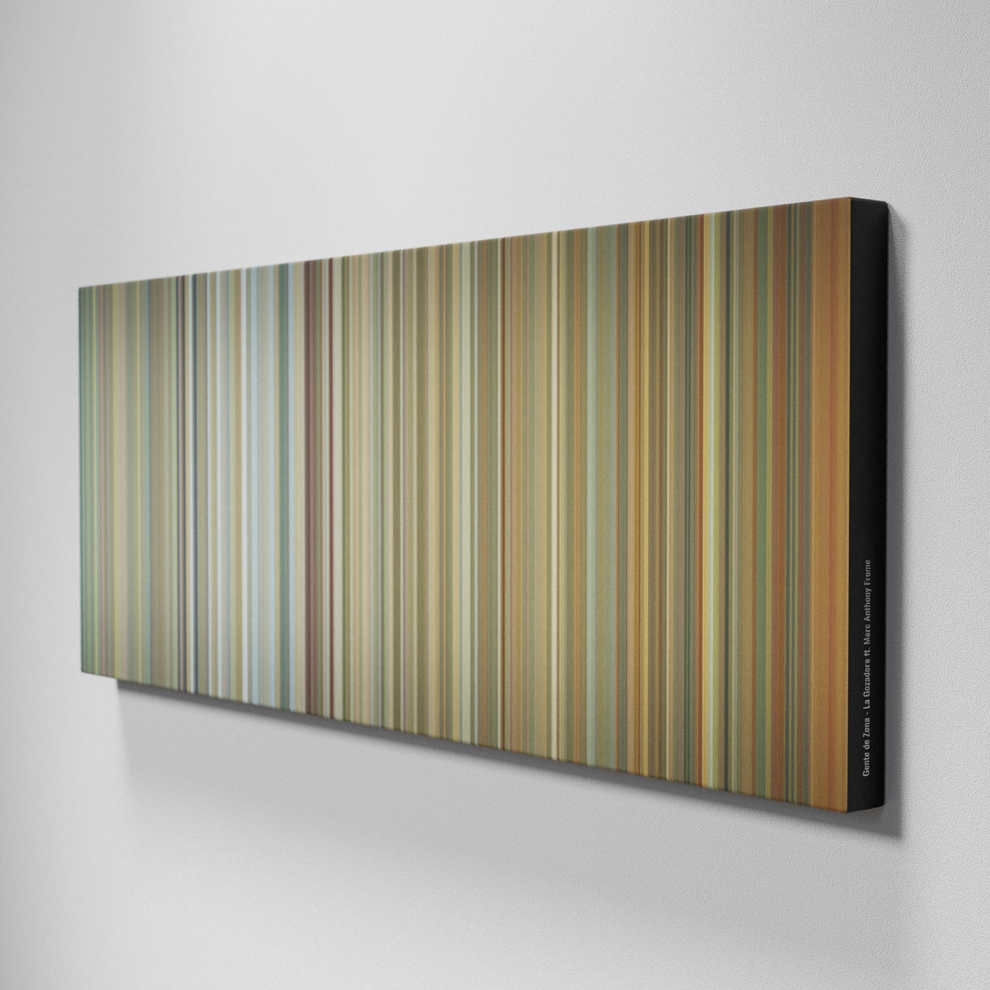 Side view of Buff's of Gente-de-Zona-La-Gozadera Frome on the wall