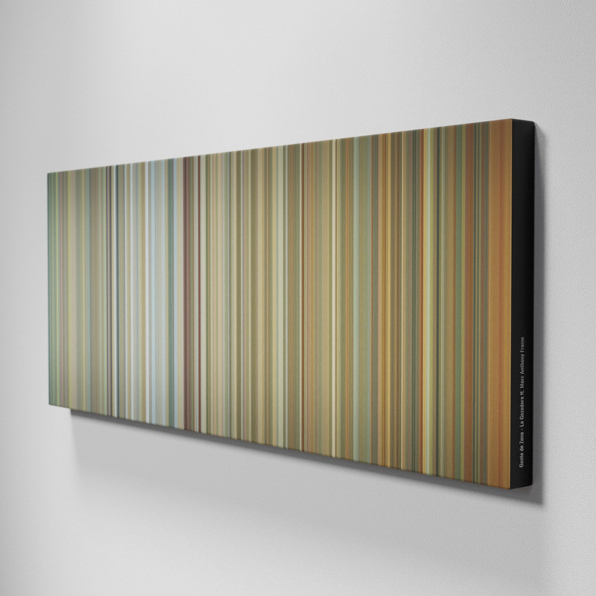 Side view of Buff's of Gente-de-Zona-La-Gozadera Frome on the wall