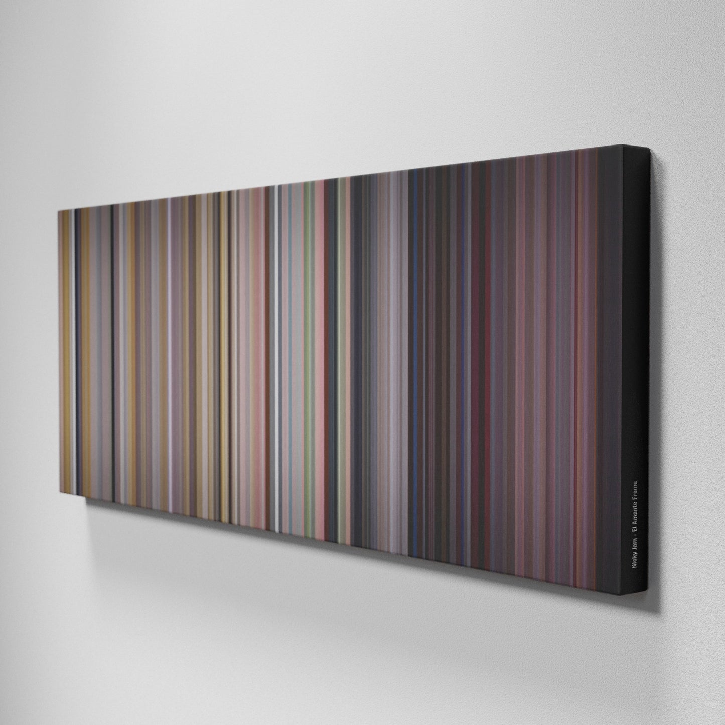 Side view of Buff's of Nicky-Jam-El-Amante Frome on the wall