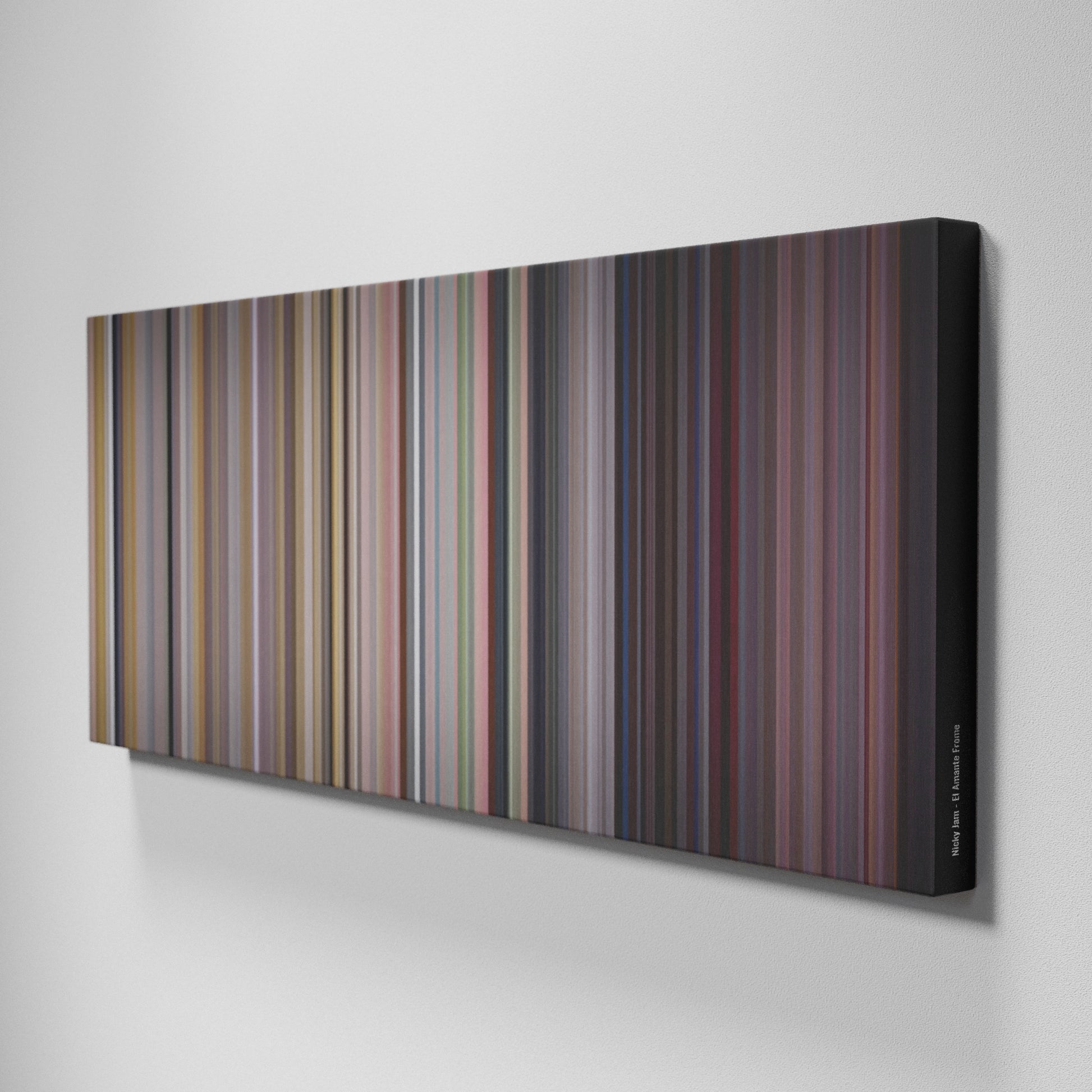 Side view of Buff's of Nicky-Jam-El-Amante Frome on the wall