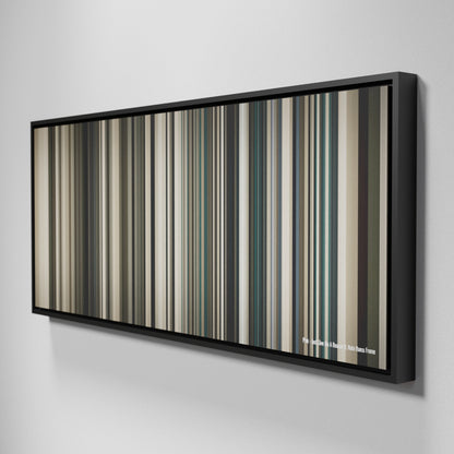 Side view of Framed Buff's of Pnk-Just-Give-Me-A-Reason Frome on the wall