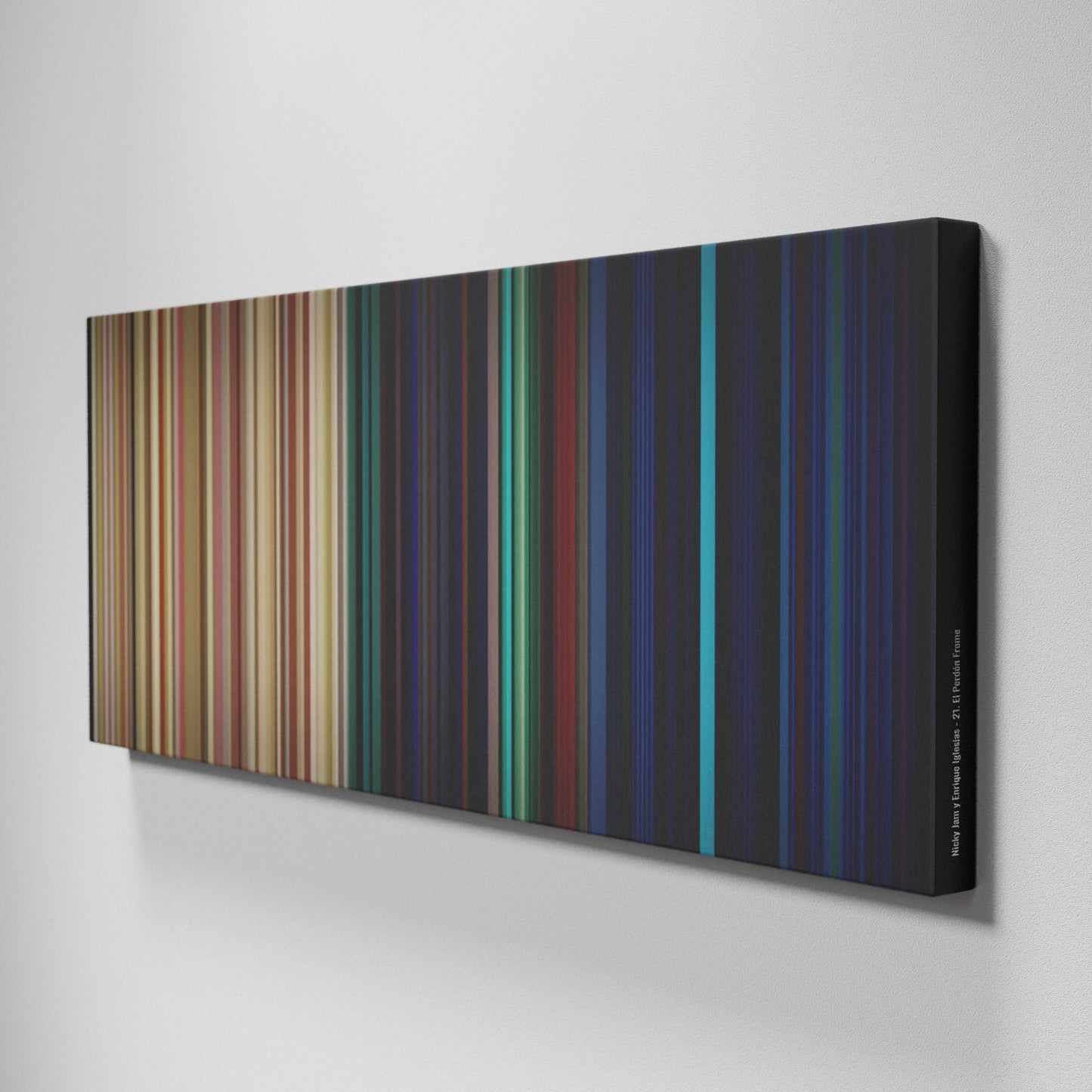 Side view of Buff's of Nicky-Jam-y-Enrique-Iglesias-21-El-Perdon Frome on the wall