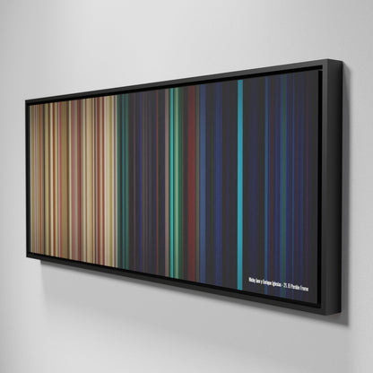 Side view of Framed Buff's of Nicky-Jam-y-Enrique-Iglesias-21-El-Perdon Frome on the wall