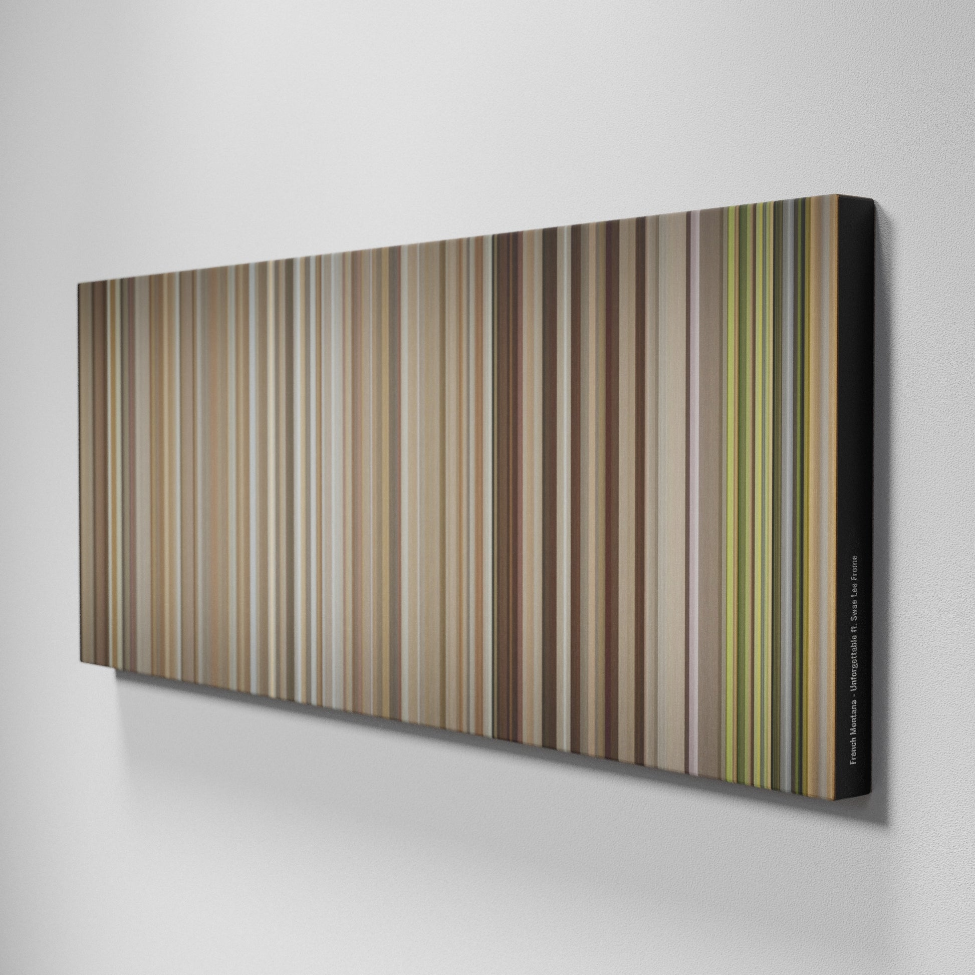 Side view of Buff's of French-Montana-Unforgettable Frome on the wall