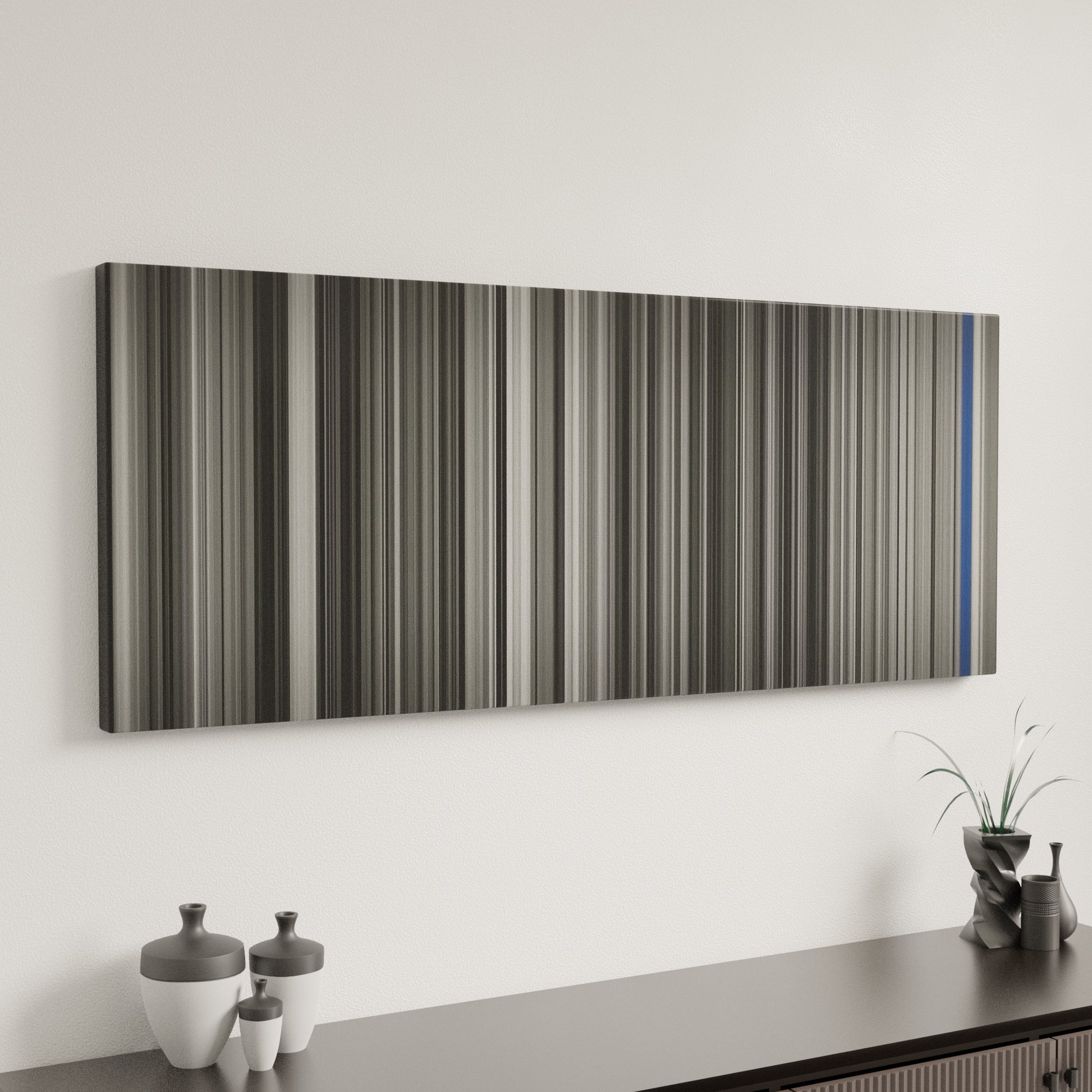 Minimal interior design with Guns-N-Roses-Sweet-Child-O-Mine Frome on the wall