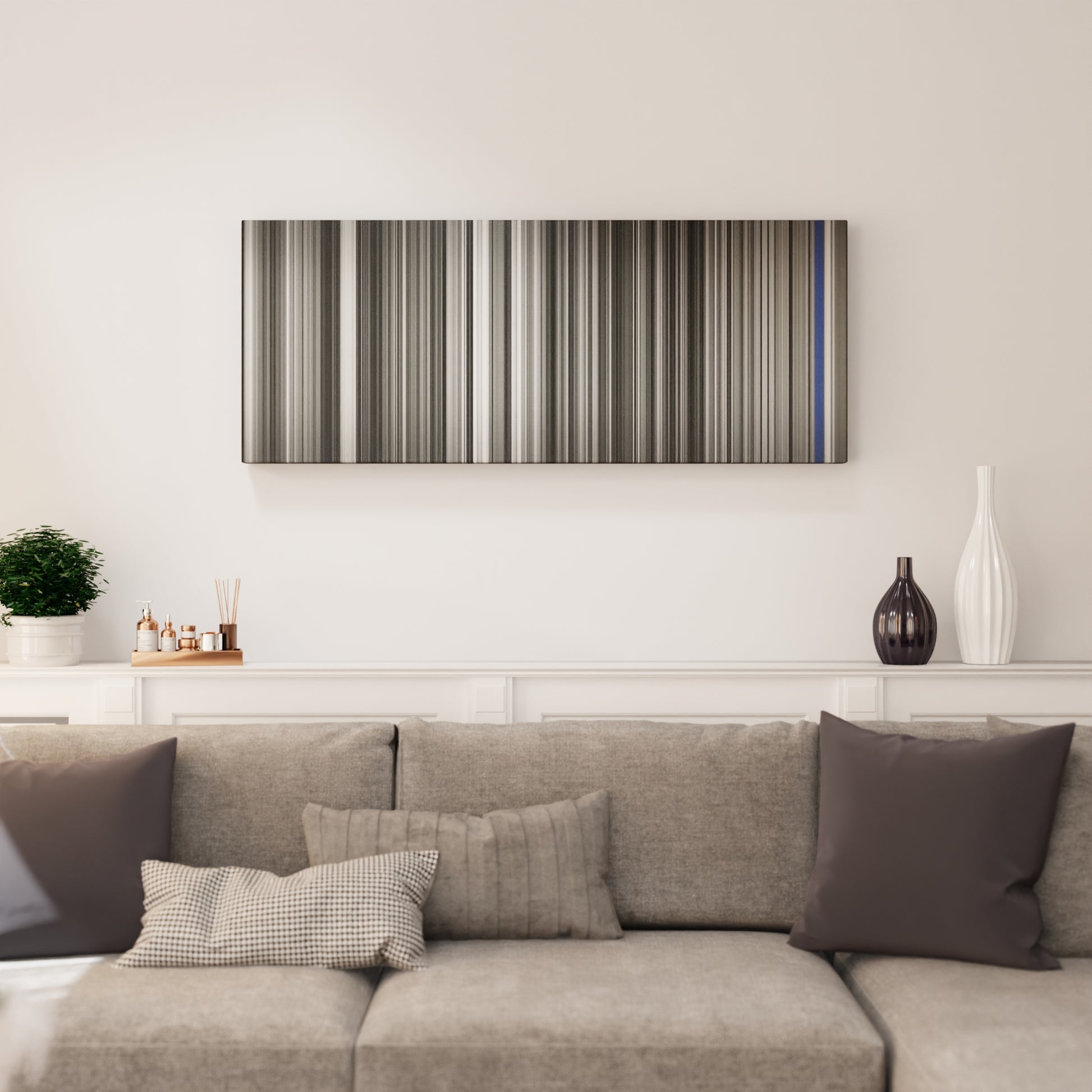 Living room interior with Guns-N-Roses-Sweet-Child-O-Mine Frome on the wall