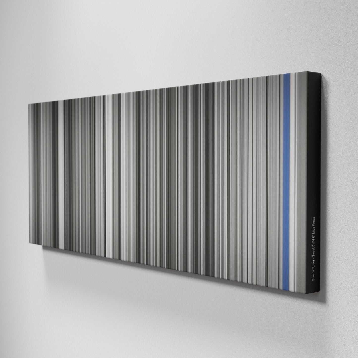 Side view of Buff's of Guns-N-Roses-Sweet-Child-O-Mine Frome on the wall