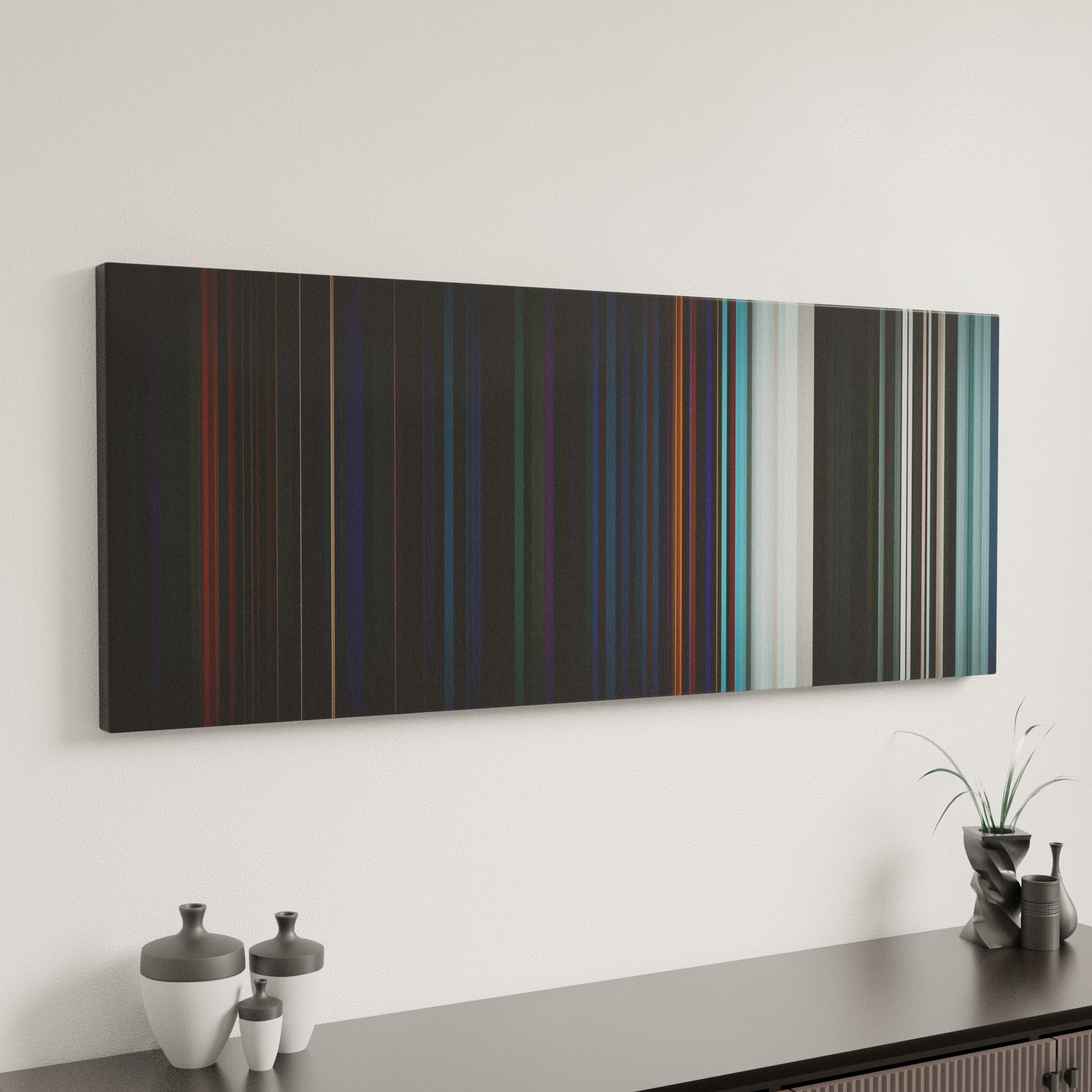 Minimal interior design with Charlie-Puth-Attention Frome on the wall