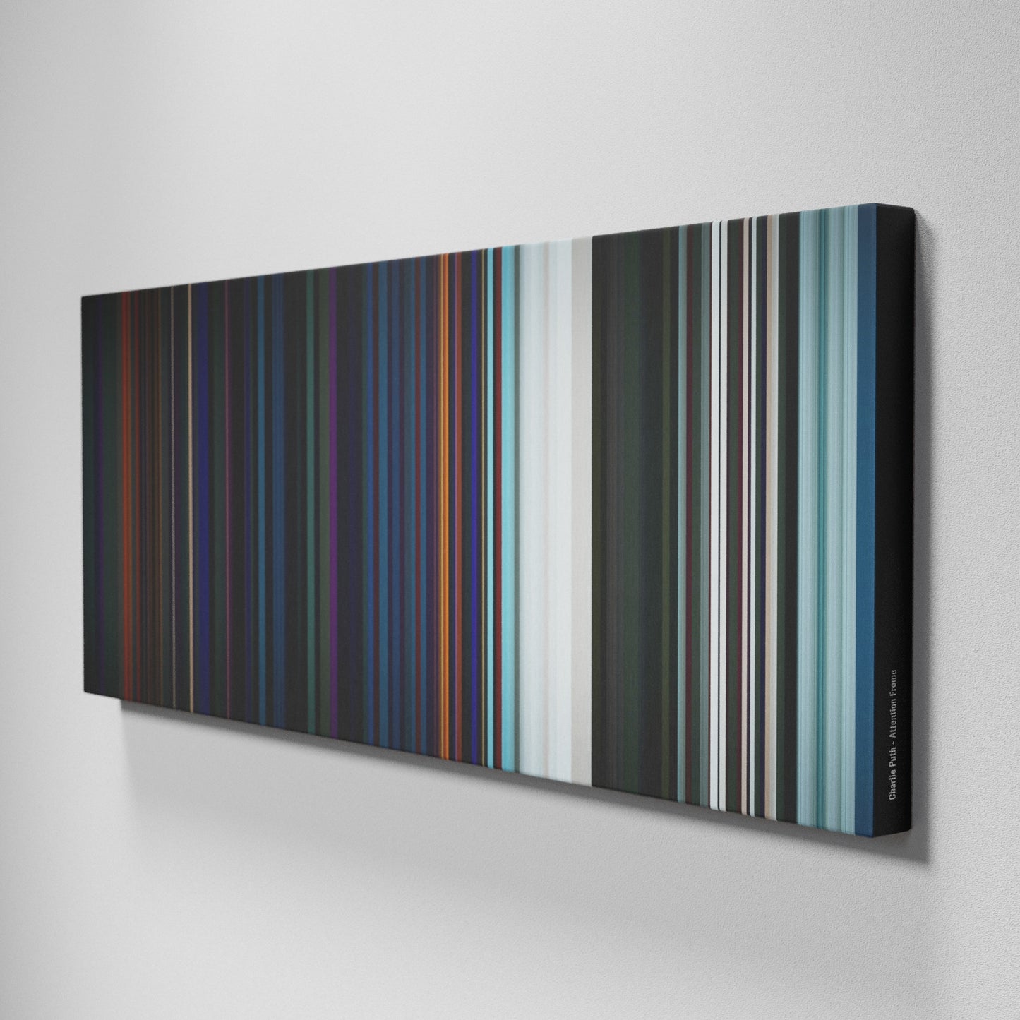 Side view of Buff's of Charlie-Puth-Attention Frome on the wall