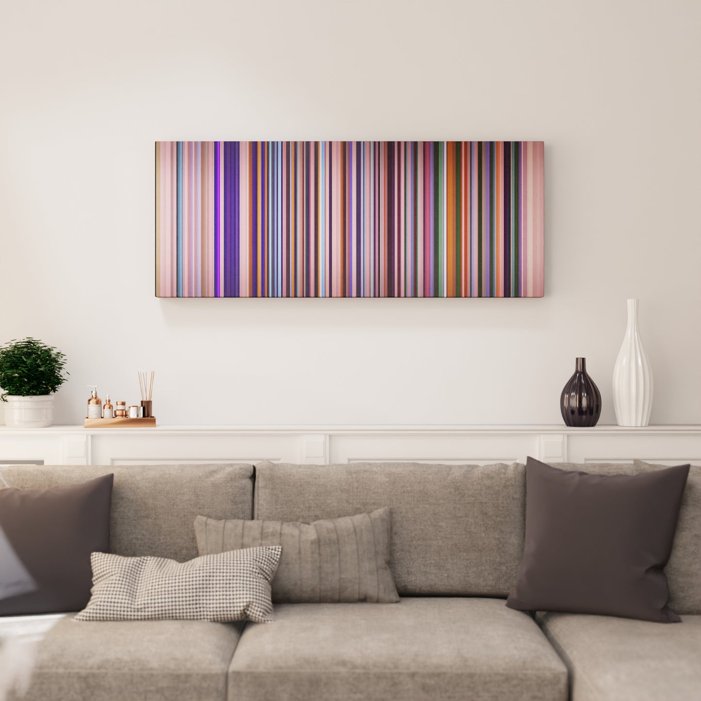 Living room interior with Thalia-Natti-Natasha-No-Me-Acuerdo Frome on the wall