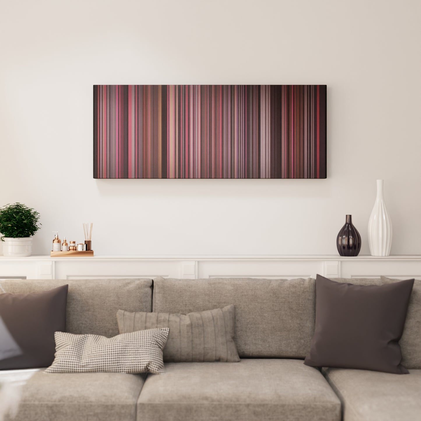 Living room interior with Ariana-Grande-Problem Frome on the wall