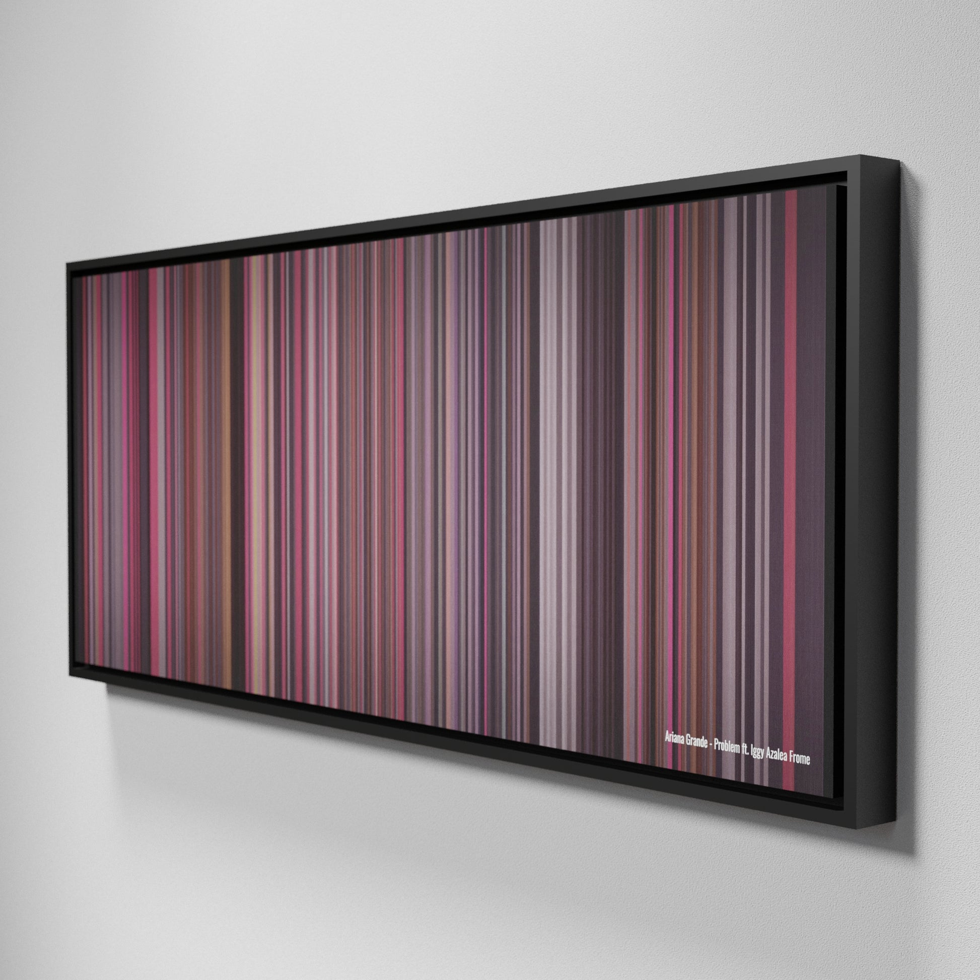 Side view of Framed Buff's of Ariana-Grande-Problem Frome on the wall