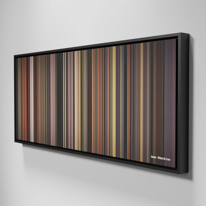 Side view of Framed Buff's of Eminem-Without-Me Frome on the wall