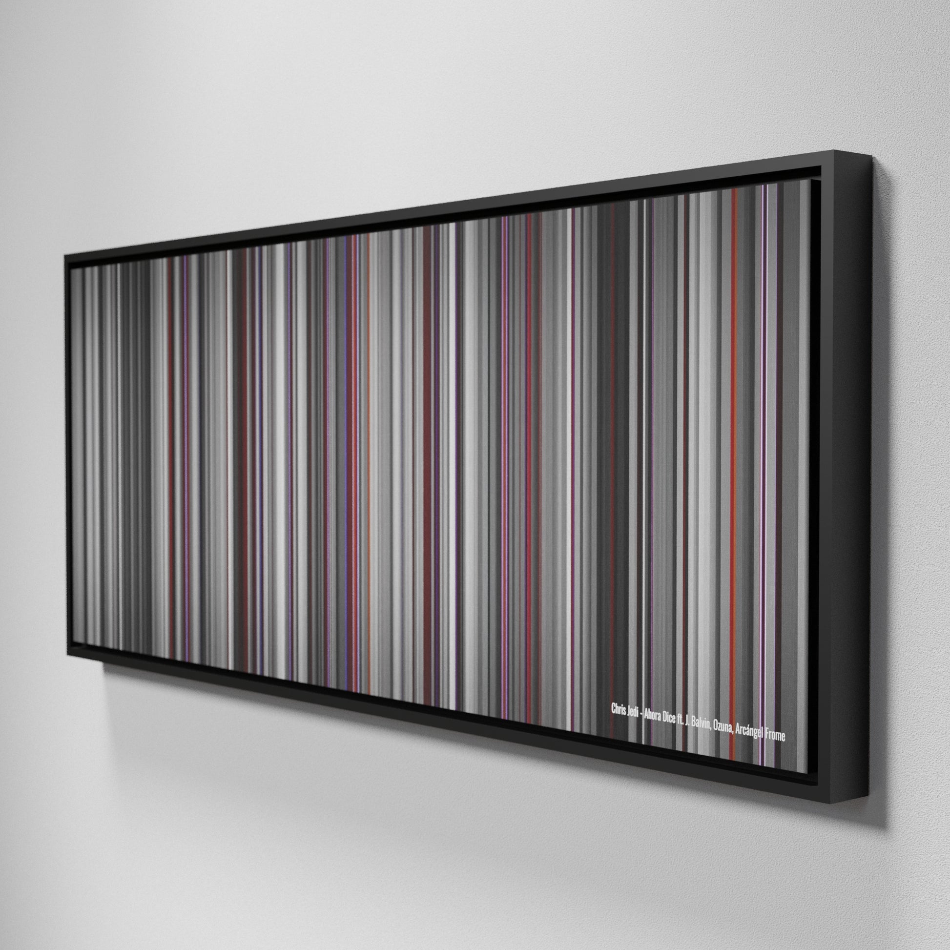 Side view of Framed Buff's of Chris-Jedi-Ahora-Dice Frome on the wall