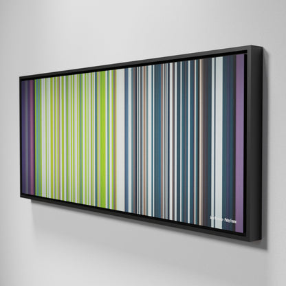 Side view of Framed Buff's of Joey-Montana-Picky Frome on the wall