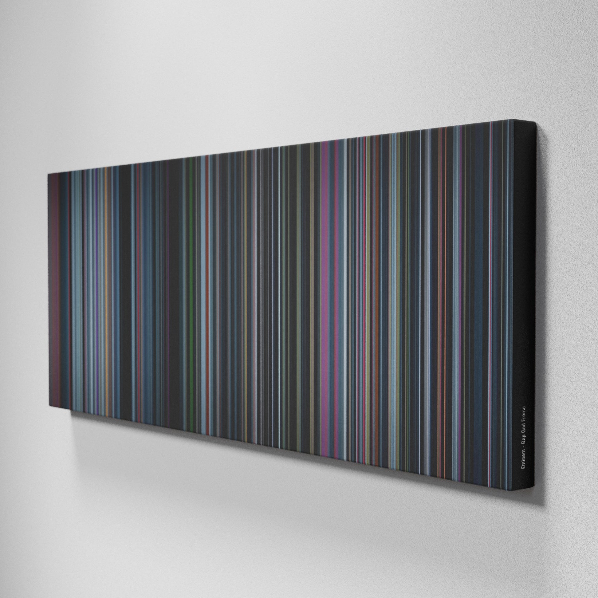 Side view of Buff's of Eminem-Rap-God Frome on the wall