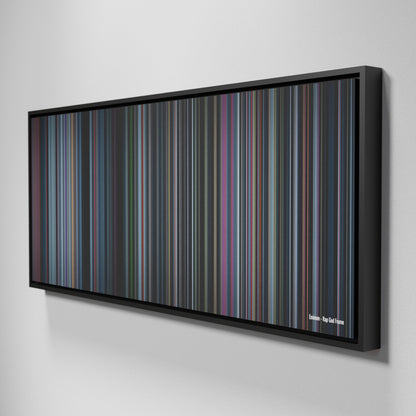 Side view of Framed Buff's of Eminem-Rap-God Frome on the wall