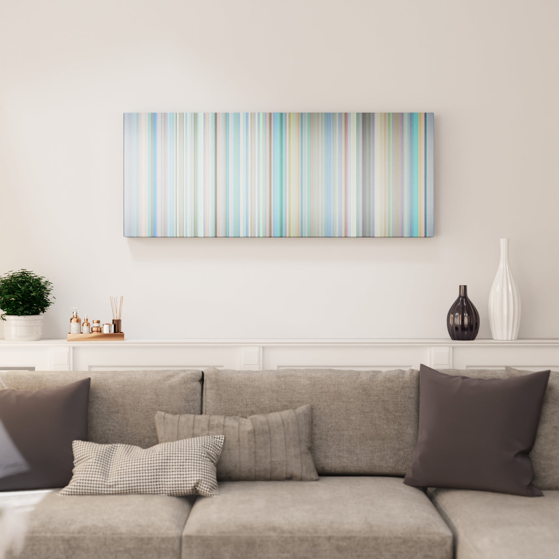 Living room interior with 6ix9ine-Bebe Frome on the wall