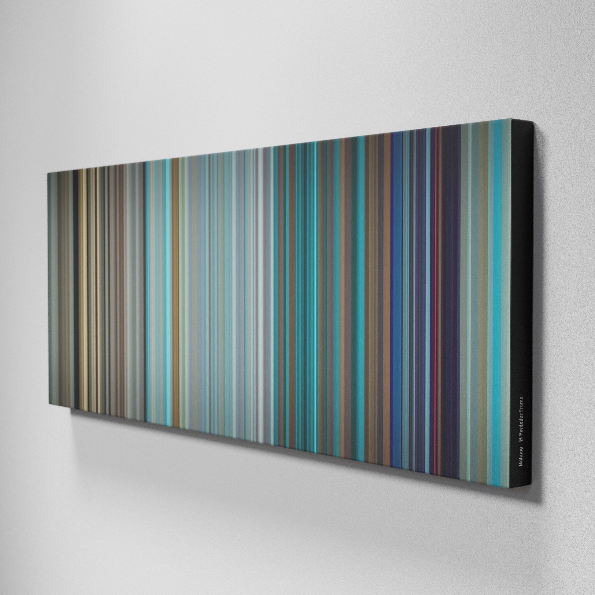 Side view of Buff's of Maluma-El-Perdedor Frome on the wall