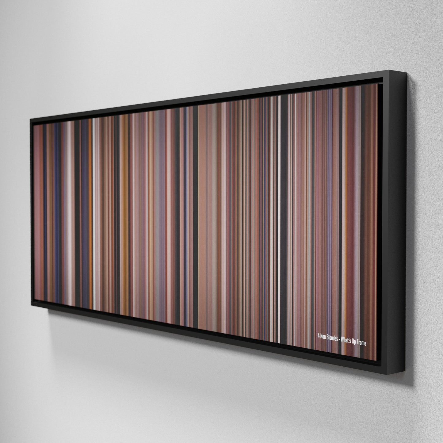 Side view of Framed Buff's of 4-Non-Blondes-Whats-Up Frome on the wall