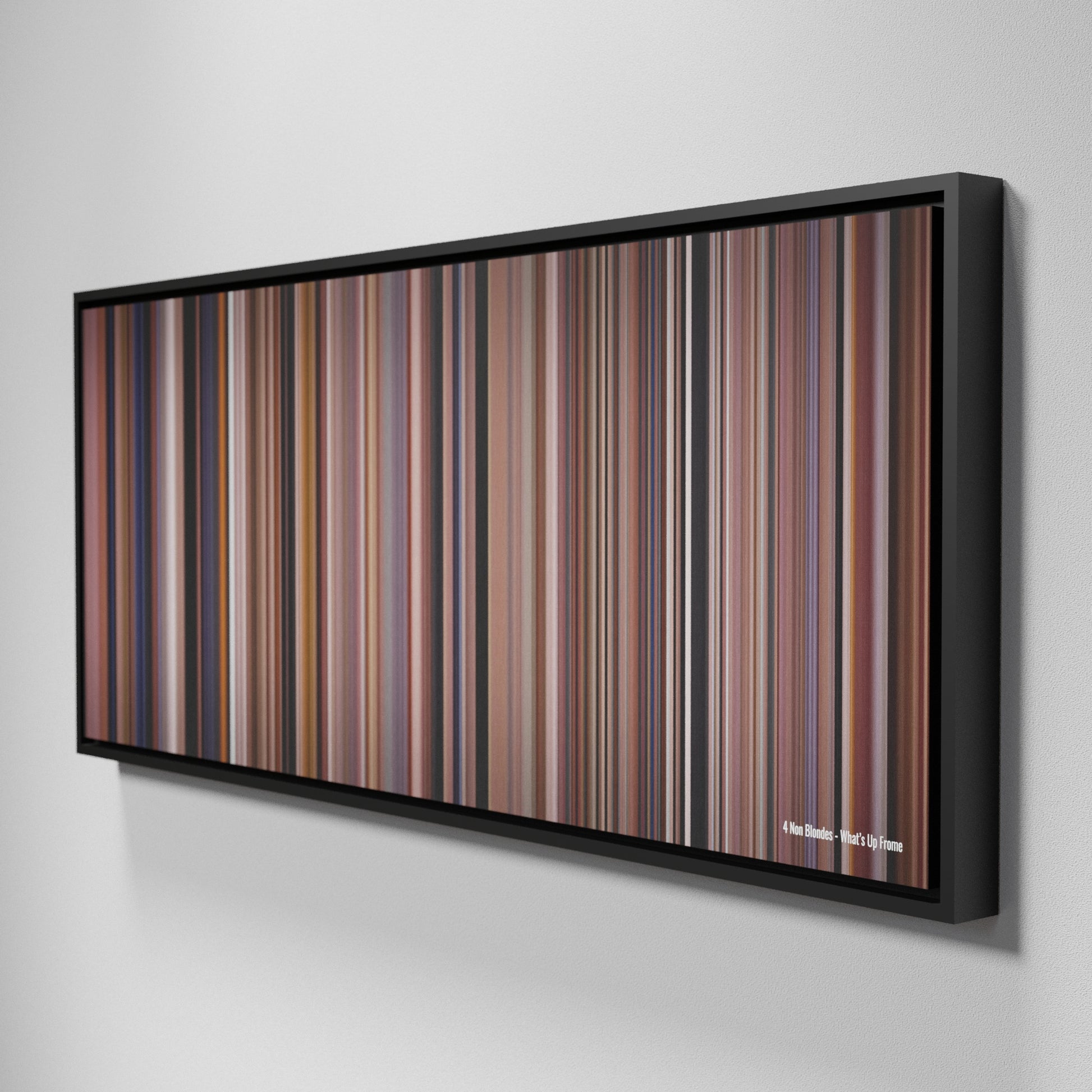 Side view of Framed Buff's of 4-Non-Blondes-Whats-Up Frome on the wall