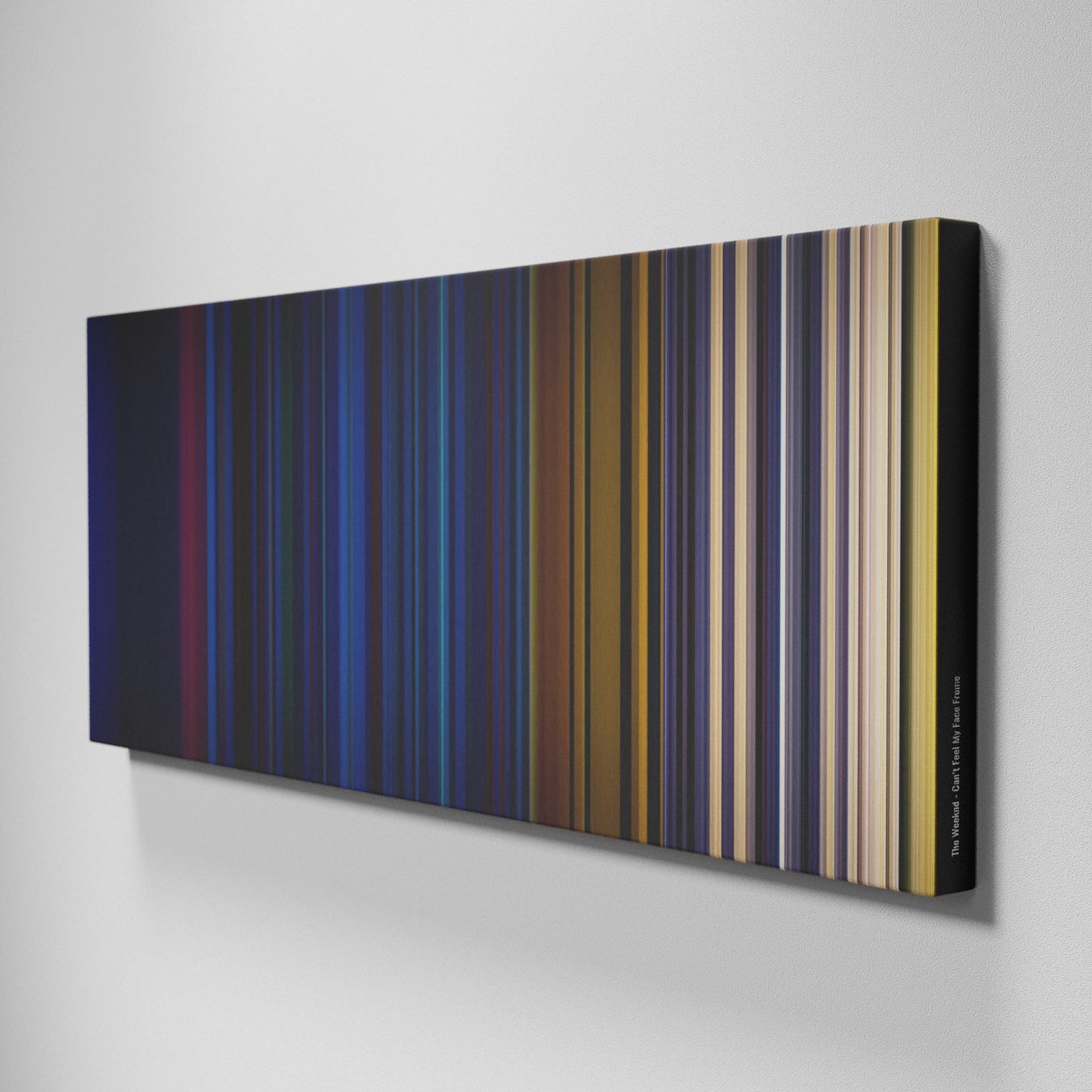 Side view of Buff's of The-Weeknd-Cant-Feel-My-Face Frome on the wall