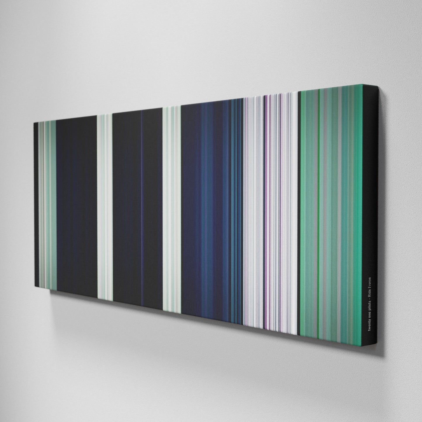 Side view of Buff's of twenty-one-pilots-Ride Frome on the wall