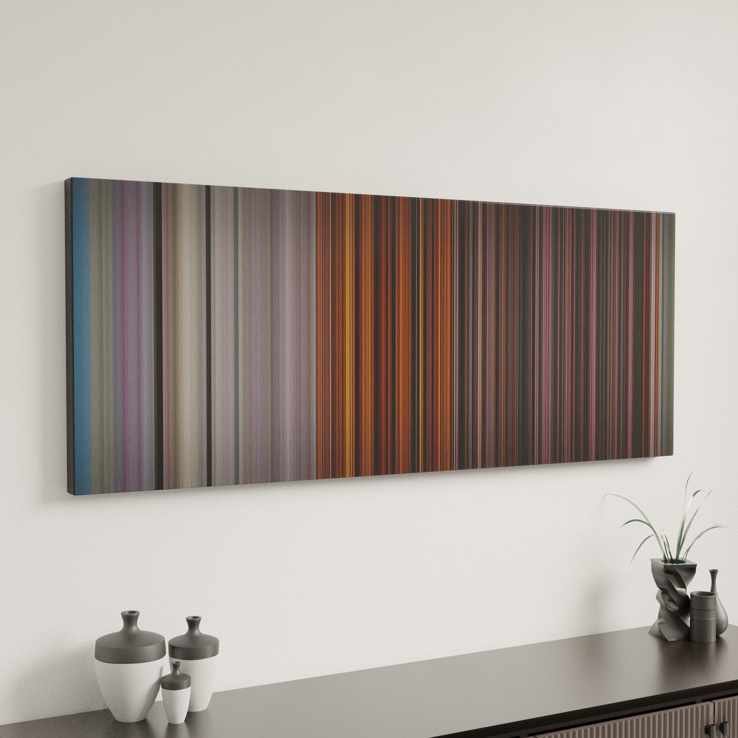 Minimal interior design with Arcangel-x-Bad-Bunny-X-Dj-Luian-X-Mambo-Kingz-Tu-No-Vive-Asi Frome on the wall