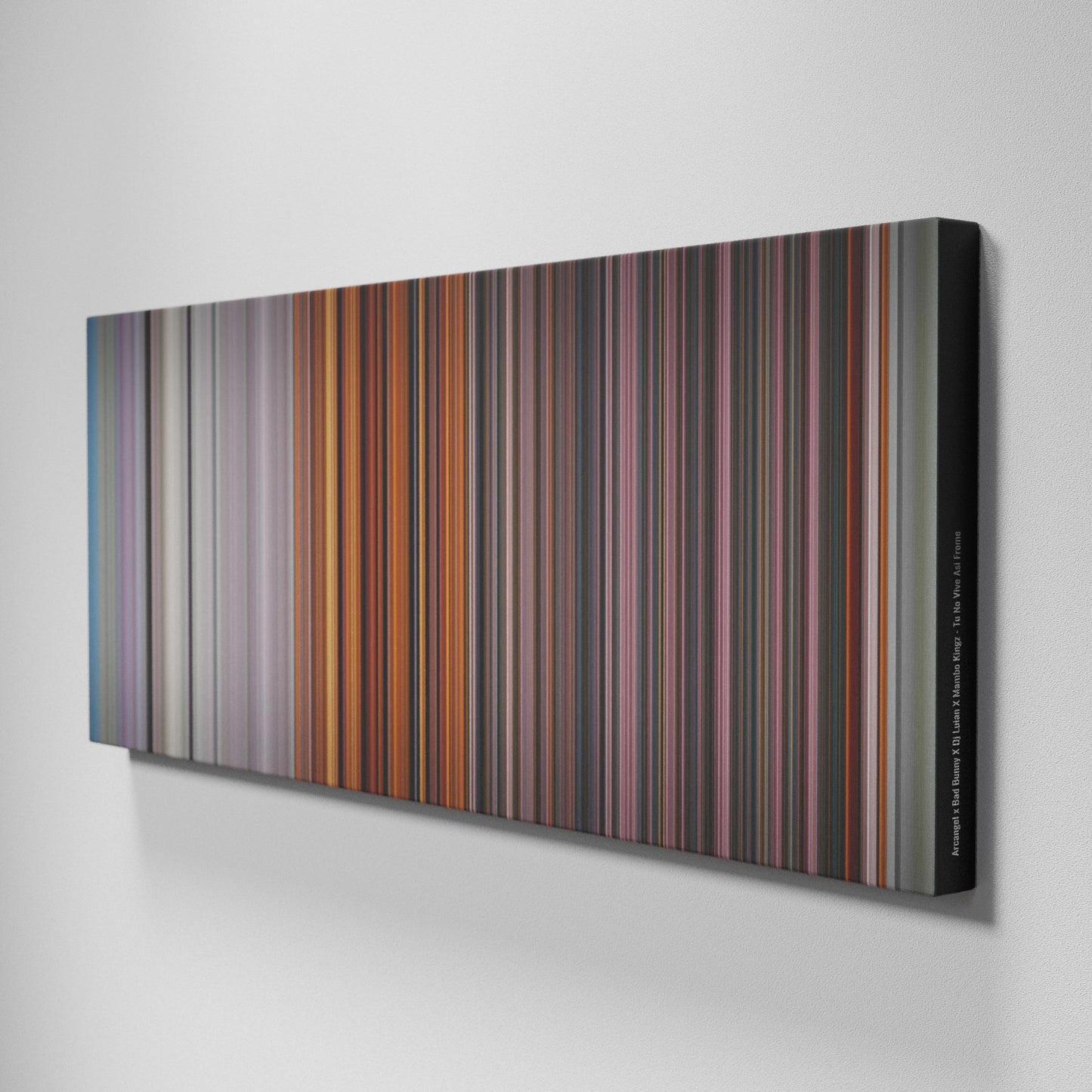 Side view of Buff's of Arcangel-x-Bad-Bunny-X-Dj-Luian-X-Mambo-Kingz-Tu-No-Vive-Asi Frome on the wall