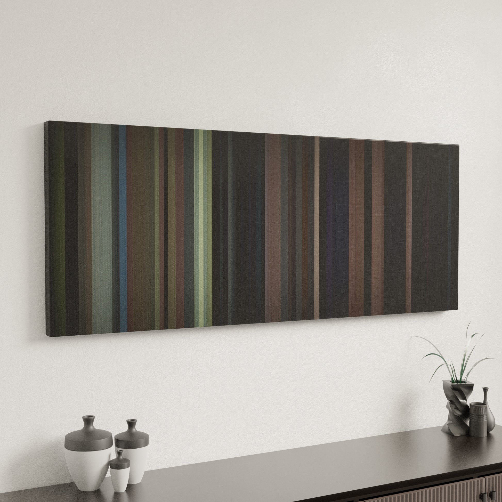 Minimal interior design with Christian-Nodal-Adios-Amor Frome on the wall