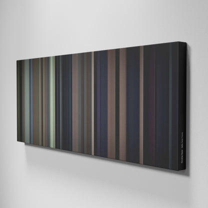 Side view of Buff's of Christian-Nodal-Adios-Amor Frome on the wall